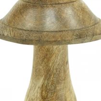 položky Drevená huba s drážkami drevená dekorácia huba mangovníkové drevo prírodná 11,5×Ø10cm