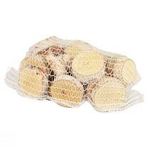 položky Drevené disky, dekoratívne brezové drevo, prírodná kôra, Ø7-9 cm, stolová dekorácia svojpomocne, 18 kusov