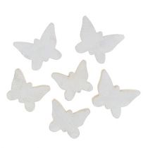 položky Drevený motýlik biely 2,8 cm - 3,3 cm 28 ks