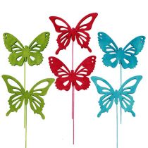 položky Drevený motýľ s drôteným zadkom. 8 cm x 6 cm, dĺžka 28 cm