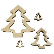 položky Drevená dekorácia vianočný stromček príroda 2cm - 8cm 32b