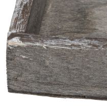 položky Rustikálny dekoratívny podnos na štýlovú výzdobu stola, 15 cm, 4 kusy