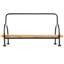 položky Drevený podnos oválny podlhovastý ozdobný podnos s uškom 49×18×26cm