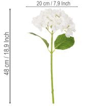 položky Umelý kvet hortenzie s dlhou stonkou na dekoráciu, 48 cm