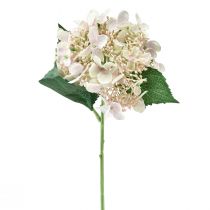 položky Hydrangea umelý krémový záhradný kvet s púčikmi 52cm