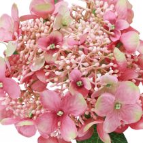 položky Hortenzia umelý ružový a zelený záhradný kvet s púčikmi 52cm