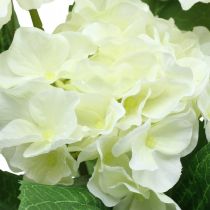 položky Hortenzia umelé biele hodvábne kvety kytica letná dekorácia 42cm