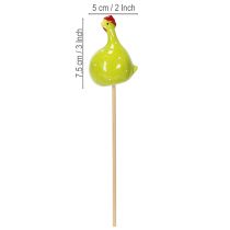 položky Dekoratívne kolíky v tvare kuraťa na jarné kvetinové aranžmány a stolové dekorácie, 7,5 cm, 4 kusy