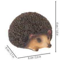 položky Dekoratívna figúrka ježka, malá stolová dekorácia na jeseň, 8 cm