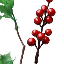 položky Ilex Artificial Holly Berry Branch Red Bobule 75cm
