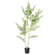 položky Umelá rastlina v kvetináči, vysoká 130 cm, zelená, dekoratívna