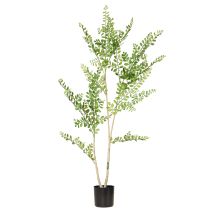 položky Umelá rastlina v kvetináči, vysoká 130 cm, zelená, dekoratívna