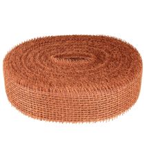 položky Jutová stuha, červeno-oranžová, sieťovaná stuha, juta, ekologická, terakota, šírka 5 cm, dĺžka 40 m
