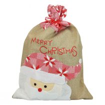 položky Jutová taška, jutová taška vianočná, darčeková taška veľká 50×35cm