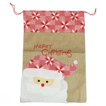 položky Jutová taška, jutová taška vianočná, darčeková taška veľká 50×35cm