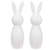 položky Jednoduchá figúrka králika ako dekoratívny predmet pre moderné jarné aranžmány, 22 cm, 2 kusy