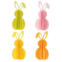 položky Dekoratívna plstená figúrka králika na jarnú výzdobu, 20 cm, 4 kusy