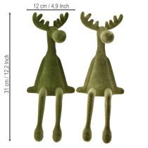 položky Dekoratívna ohrada Elk zelená, V31 cm, 2 ks