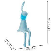 položky Dekoratívny zajačik, roztomilý veľkonočný dekoračný set na poličku na parapet 36 cm, 2 ks