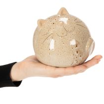 položky Keramická dekoratívna figúrka mačky, okrúhly dizajn do obývačky alebo spálne, 13 cm