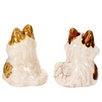 položky Keramické dekoratívne figúrky mačiek, zábavné figúrky zvieratiek na dekoráciu obývačky, 8 cm, 4 kusy
