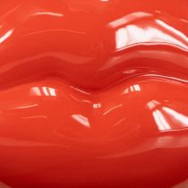 položky Keramická váza červená dekoratívna váza s mouth bozk 17×8,5×9cm