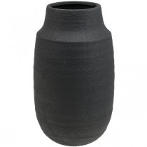 položky Keramická váza Čierna váza na kvety Dekoratívne vázy Ø17cm V34cm
