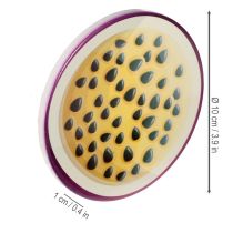 položky Sada podložiek pod poháre s ovocím, ovocný dizajn, dekorácia stola, kuchyňa a obývačka, 10 cm, 6 kusov