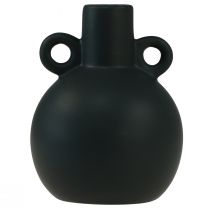 položky Keramická váza mini váza čierna rúčka keramická Ø8,5cm V12cm