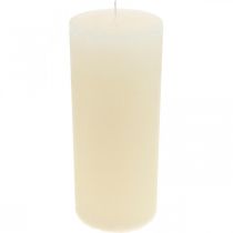 Stĺpové sviečky farba krémová biela 85×200mm 2ks