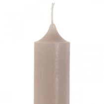 položky Sviečka dlhá stolná sviečková tyč sviečka šedá Ø3cm V29cm