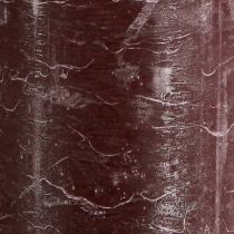 položky Luxusné bordové stĺpové sviečky, sada 2 kusov, jednofarebné, 85x200 mm, na romantické a dekoratívne použitie