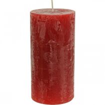položky Farebné sviečky Červené Rustikálne samozhášacie 70×140mm 4ks