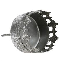 položky Svietnik na čajové sviečky starožitný strieborný Ø5cm V10cm 4 ks