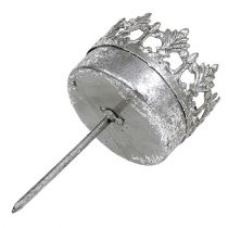 položky Svietnik na čajové sviečky starožitný strieborný Ø5cm V10cm 4 ks