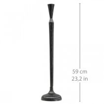 položky Svietnik Čierny Svietnik kovový Ø13cm V59cm