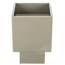 Článok Zelený kockový kvetináč, 22 cm, s vyvýšeným stojanom