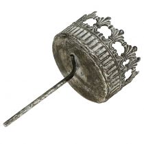 Článok Svietnik strieborný antický Ø7cm V12cm 4ks