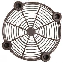 položky Svietnik na 4 sviečky dekoračná miska kovová hnedá Ø14cm