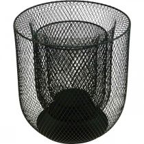 položky Svietnik čierny kovový drôtený košík Ø28,5/18cm sada 2 ks