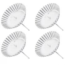 položky Zásuvný svietnik biela forma na tortu Ø10cm 4ks