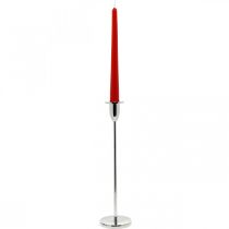 položky Svietnik Strieborná kovová dekorácia na sviečky V31cm