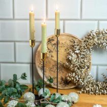 položky Svietnik, kovový svietnik, zlatá/čierna V33,5 cm Ø2,2 cm