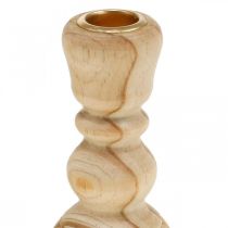 položky Svietnik drevený svietnik sústružený vidiecky domček V11cm 3ks