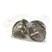 položky Zásuvný svietnik 8cm hnedý 4 ks