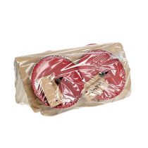 položky Svietnik na prilepenie červený Ø8cm 4ks