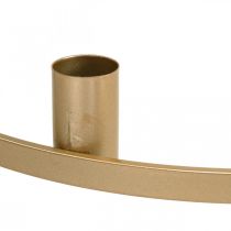 položky Krúžok na sviečku, kužeľovitý svietnik, kov, matné zlato, Ø35cm