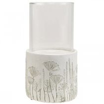 položky Svietnik lampáš sklenený s podstavcom Ø17cm V32cm