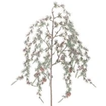 položky Umelý borovicový konár so šiškami, dekoratívny borovicový konár, umelý, 80 cm, 3 kusy