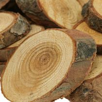 položky Drevené kotúče deko posyp drevo borovica oválny Ø4-5cm 500g